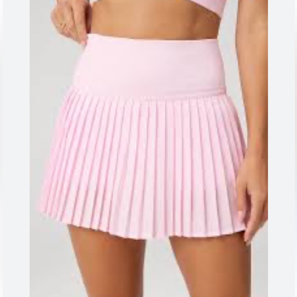 Fabletics / Hot Shot Pleated Mini Skirt XXL/1X light pink